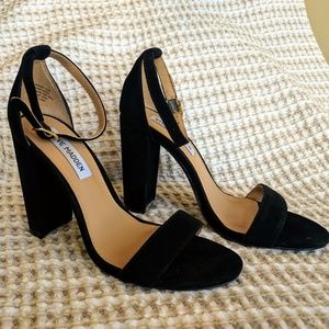 Steve Madden Carson Black Seude